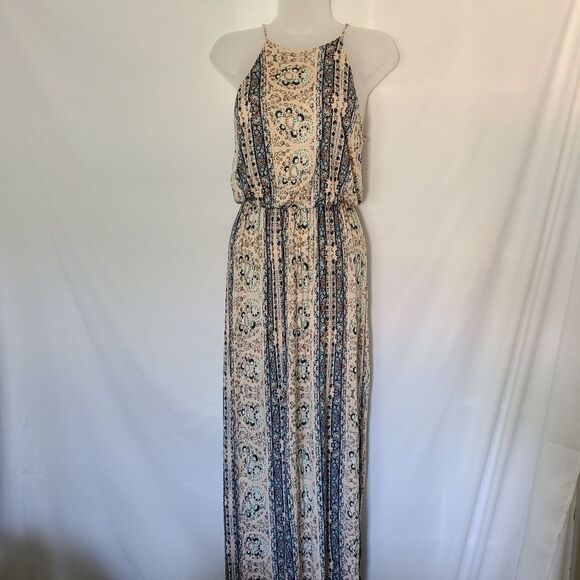 LUSH Boho Pattern Maxi Dress Size Small‎ - Picture 1 of 6